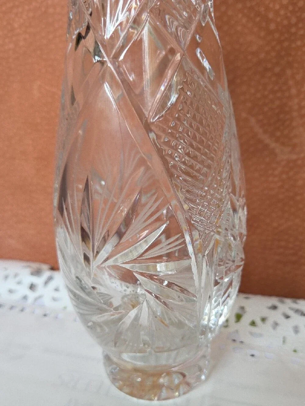 Classic Clear Cut Crystal Vase and Bowl Set - Clear Glass Home Accent